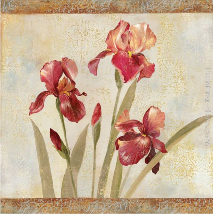 Iris Tapestry I painting - Asia Jensen Iris Tapestry I art painting